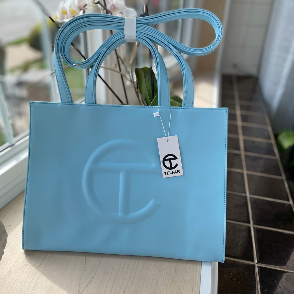 Telfar Bag Medium Pool Blue